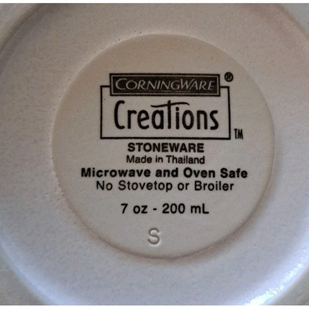Corningware Creations Stoneware Chip & Dip Bowl - Picture 2 of 5